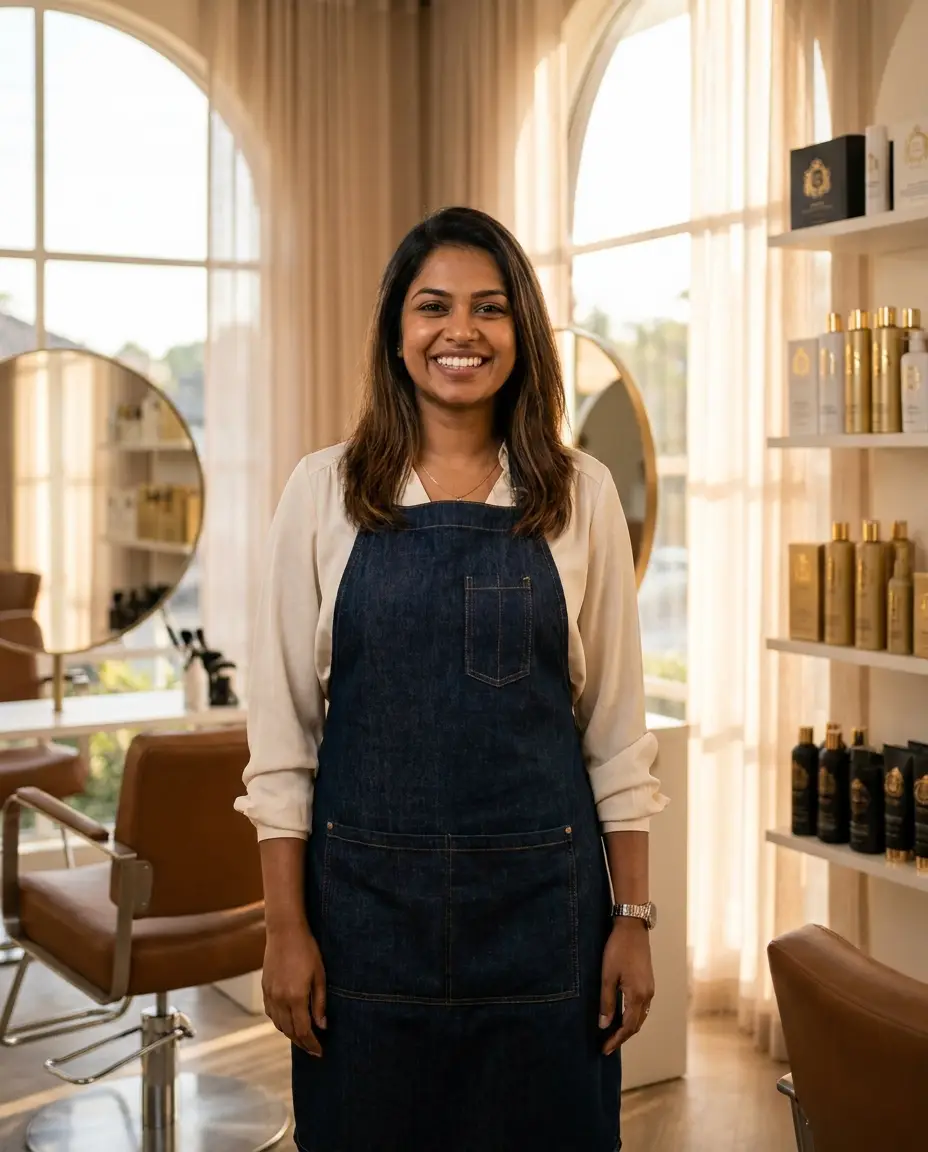 Salon professional using Solora